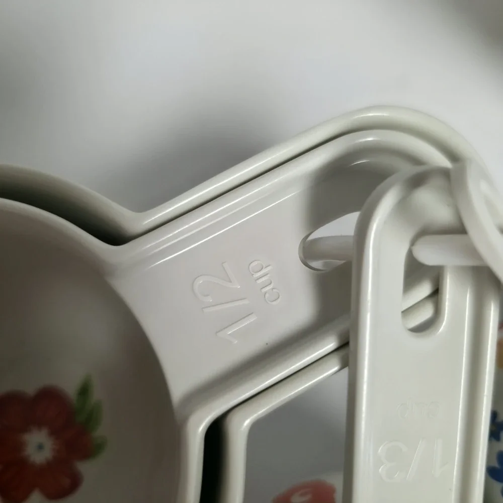 The Pioneer Woman Dazzling Dahlias Melamine Measuring Cups & 2 Cup Bowl Set